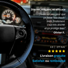 Couvre Volant Toyota – Simili Cuir Effet Fibre de Carbone | Confort, Grip Antidérapant & Rénovation