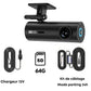 GMAIPOP dashcam 4k avant arrière buck line kit de câblage chargeur 12V carte SD 64G