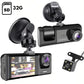 3 dashcams 1080p hd 32gb stockage BAIDELUO