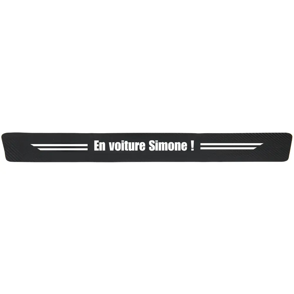 Protection seuil de porte "En voiture Simone !"