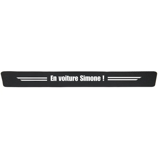 Protection seuil de porte "En voiture Simone !"