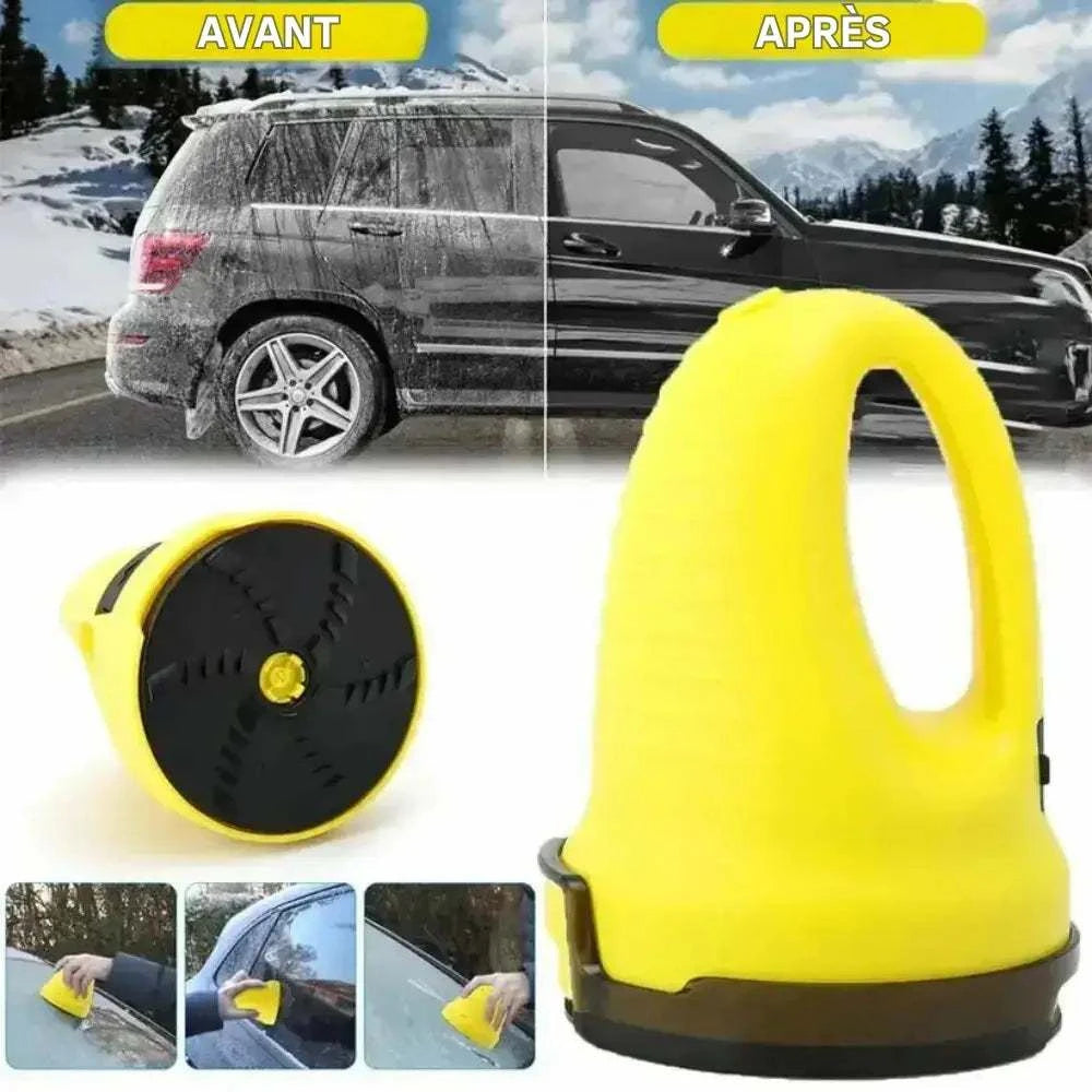 Grattoir électrique pour voiture efficacité sur la neige et le verglas recouvrant le pare-brise