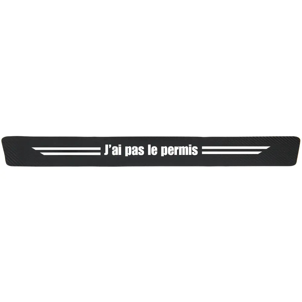 Protection seuil de porte "J’ai pas le permis"
