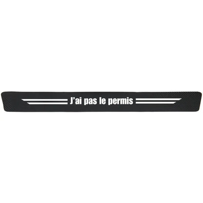 Protection seuil de porte "J’ai pas le permis"