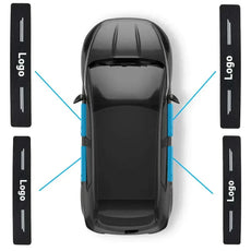 Position bas de porte protection seuil de porte avant arriere