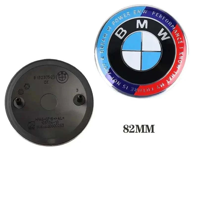 Emblème Capot Coffre et Volant voiture BMW logo 50th performance 82mm