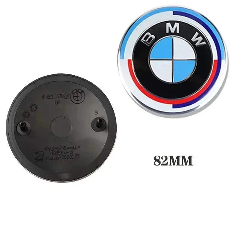 Emblème Capot Coffre et Volant voiture BMW logo 50th 82mm