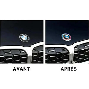 Emblème Capot Coffre et Volant voiture BMW Comparatif avant après