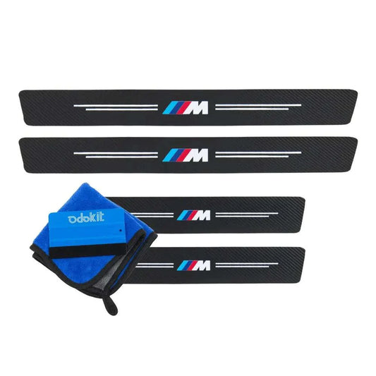 Protection portes seuil de porte logo m motorsport voiture microfibre raclette