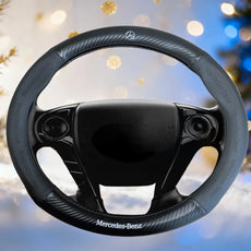 Couvre Volant BMW – Simili Cuir Effet Fibre de Carbone | Confort, Grip Antidérapant & Rénovation