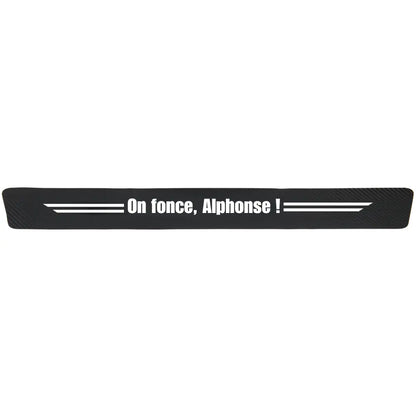 Protection seuil de porte "On fonce, Alphonse !"
