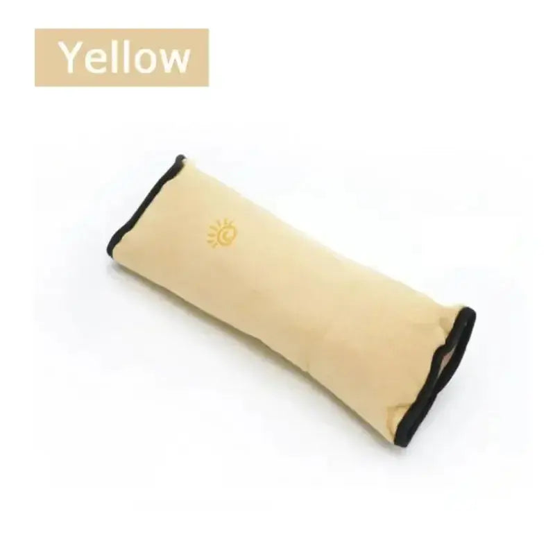 Oreiller voiture ceinture de sécurité enfants bébés jaune beige