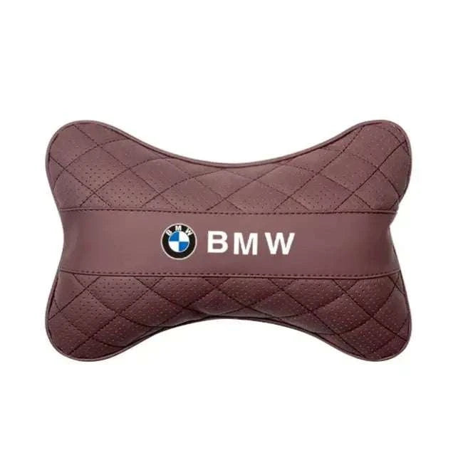 Oreiller en similicuir avec logo BMW