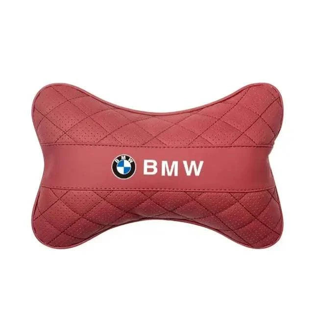 Oreiller en similicuir avec logo BMW