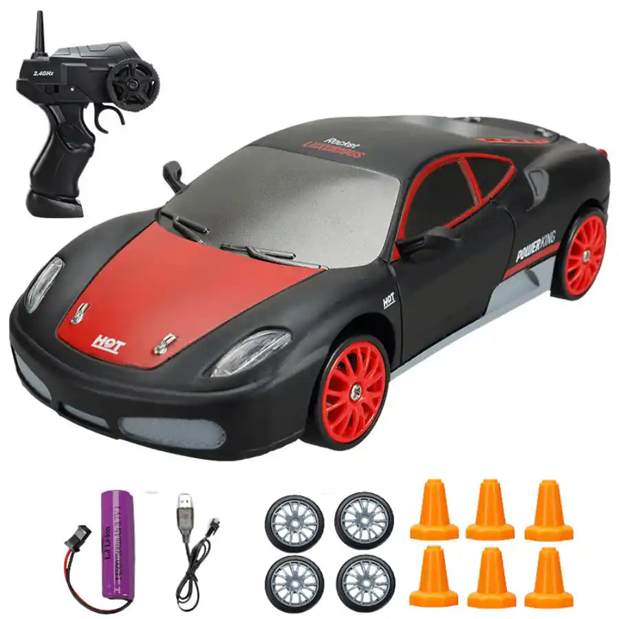 Voiture miniature télécommandée Ferrari F430 rouge 1 batterie