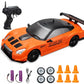 Voiture miniature télécommandée Nissan GTR GT3 orange 2 batteries