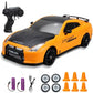 Voiture miniature télécommandée Nissan GTR jaune 2 batteries