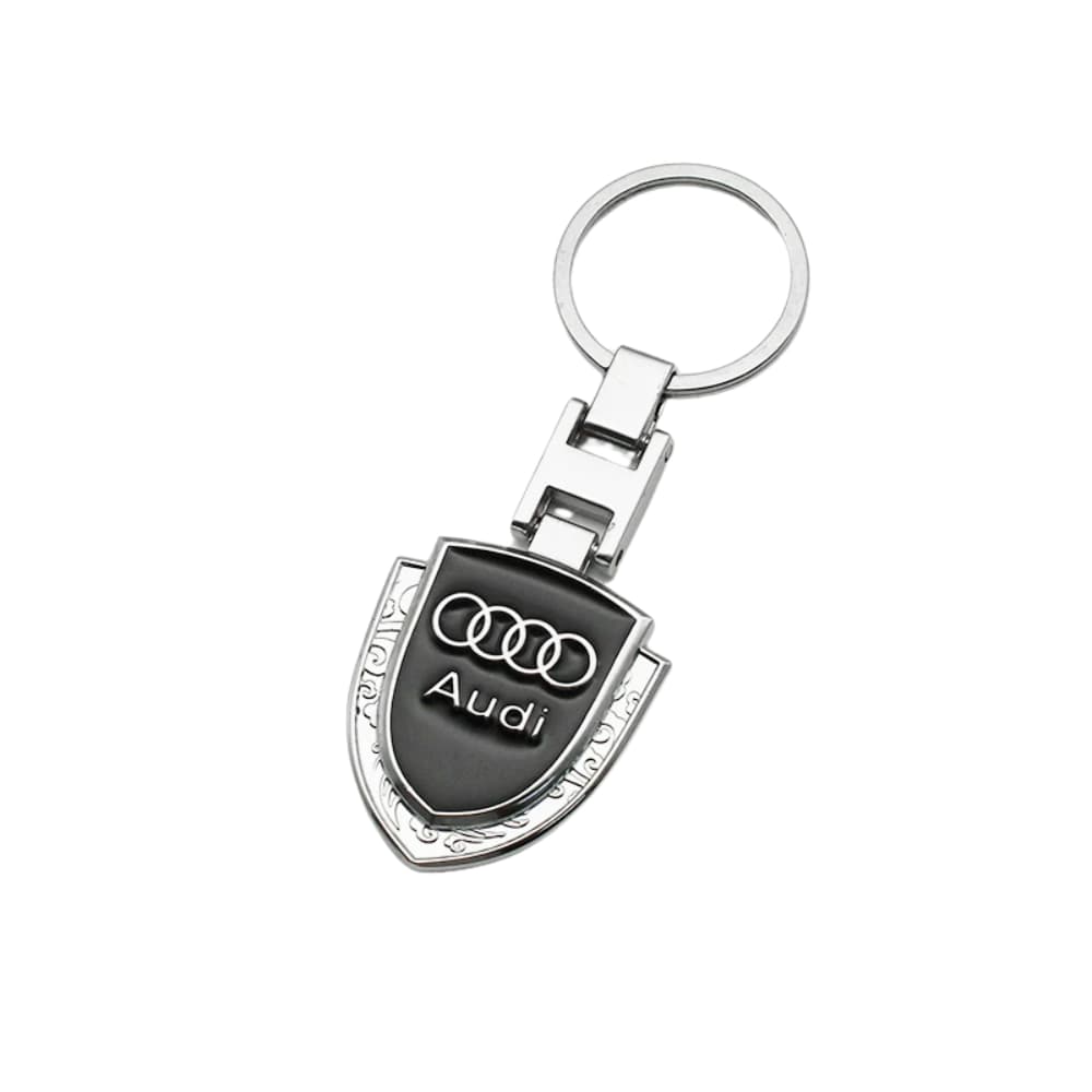 Porte-clés Audi moderne metal noir