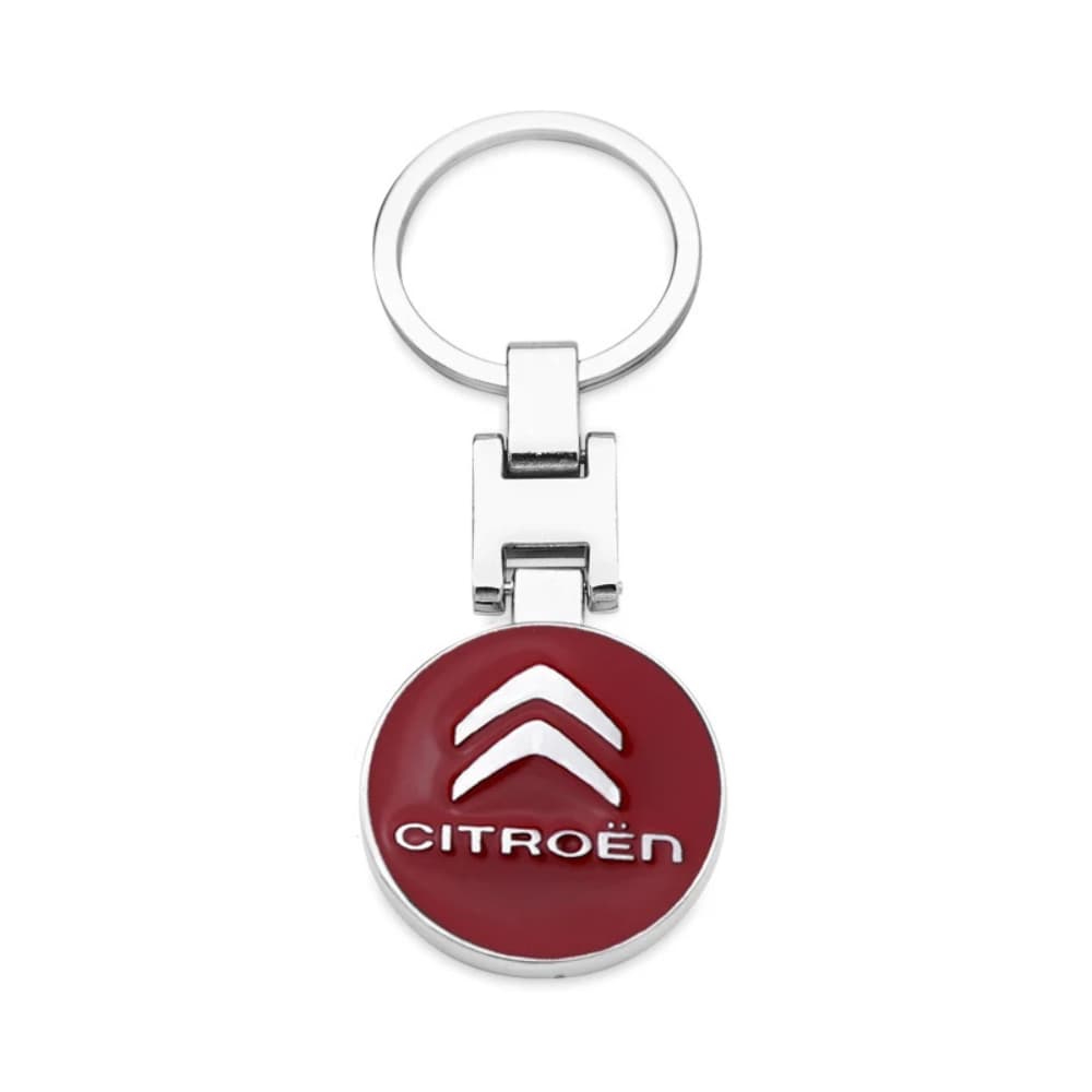 Porte-clés emblème Citroën chevrons rouge