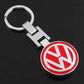 porte clés sigle volkswagen metal rouge collection