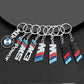 Porte-clés BMW avec emblème en métal
