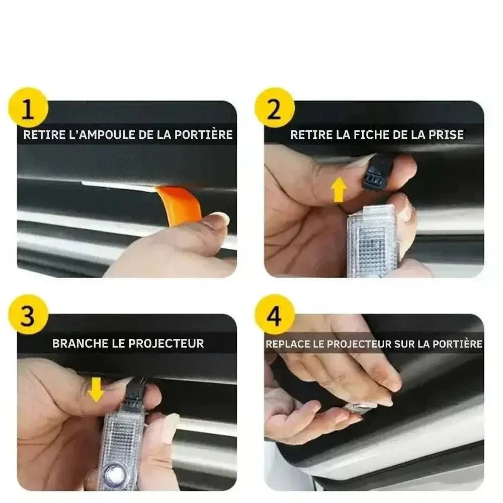 Instructions d'installation projecteur de lumière BMW