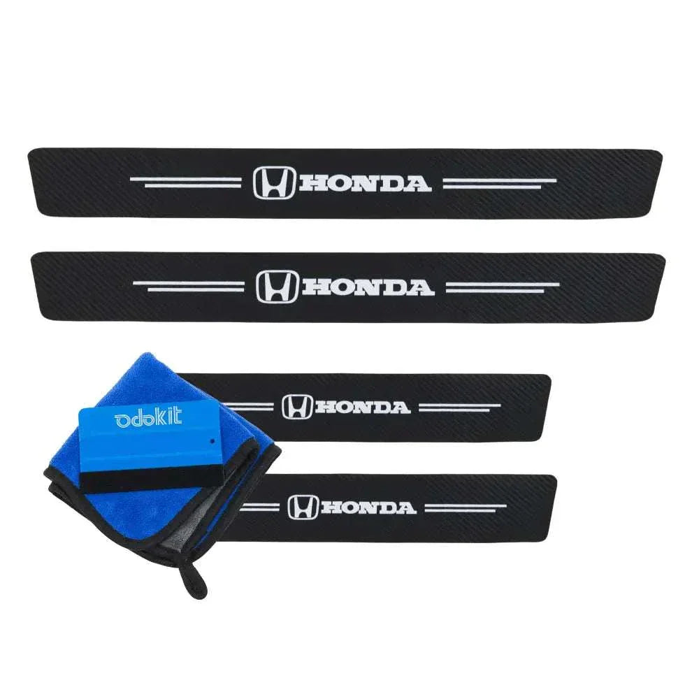 Protection seuil de porte logo honda voiture microfibre raclette