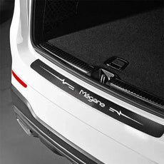 CPO-For Megane Badge Car Door Threshold anti Kick Sticker Trunk Sill Scuff Plate Bumper Decals Protective Film Accessories