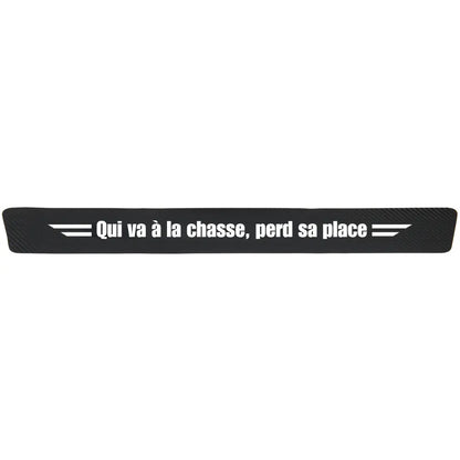 Protection seuil de porte "Qui va à la chasse, perd sa place"