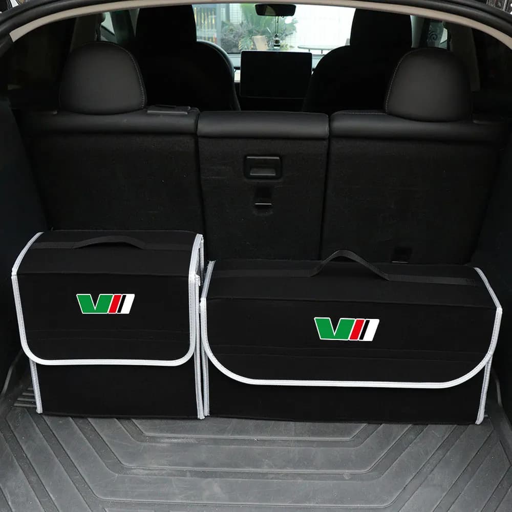 sac de rangement pliable dans coffre skoda