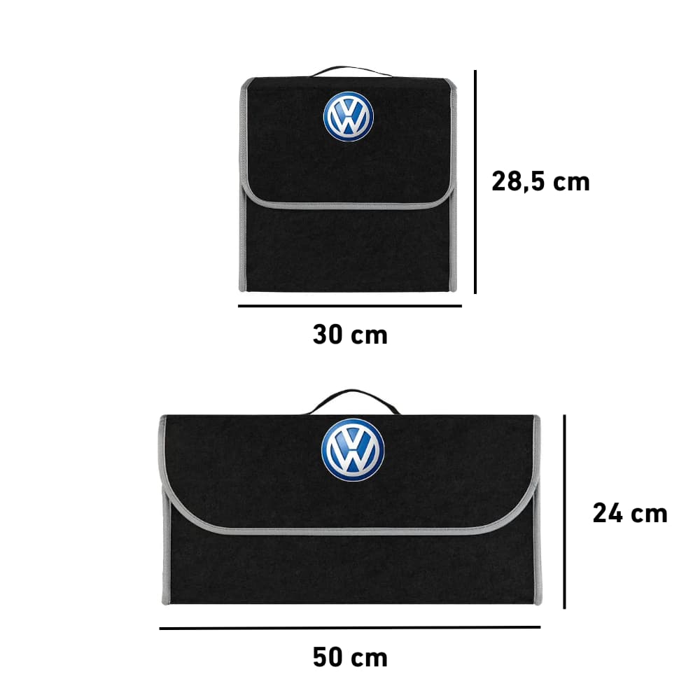 dimensions boite de rangement coffre accessoires Volkswagen