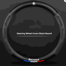 Couvre volant skoda bleu blanc rouge 