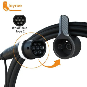 Feyree support rangement câble charge type 2 voiture électrique