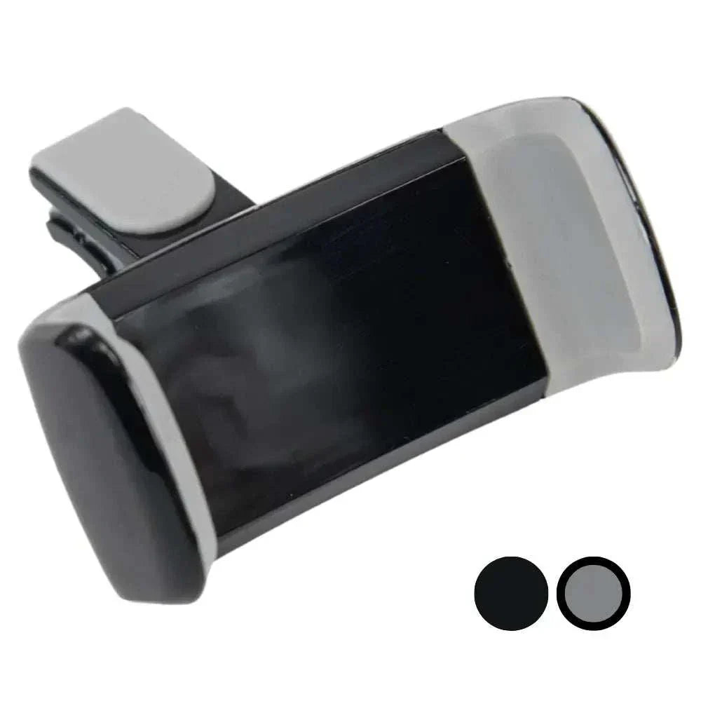Support téléphone grille aération gris antidérapant fixation pince universel