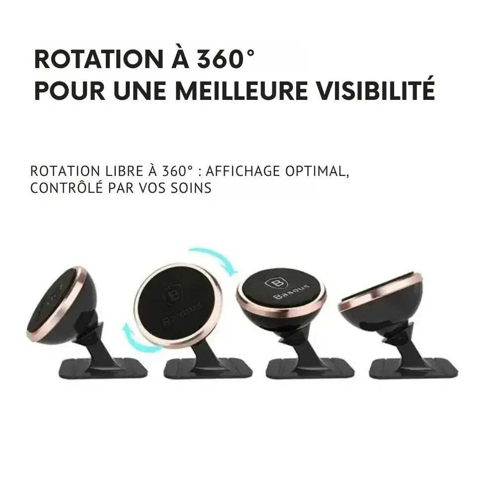 Support téléphone Baseus magnétique adaptable ajustable 360°