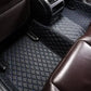 Tapis voiture Luxmium arrière noir et bleu