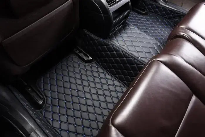 Tapis voiture Luxmium arrière noir et bleu