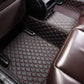 Tapis voiture Luxmium arrière noir et rouge