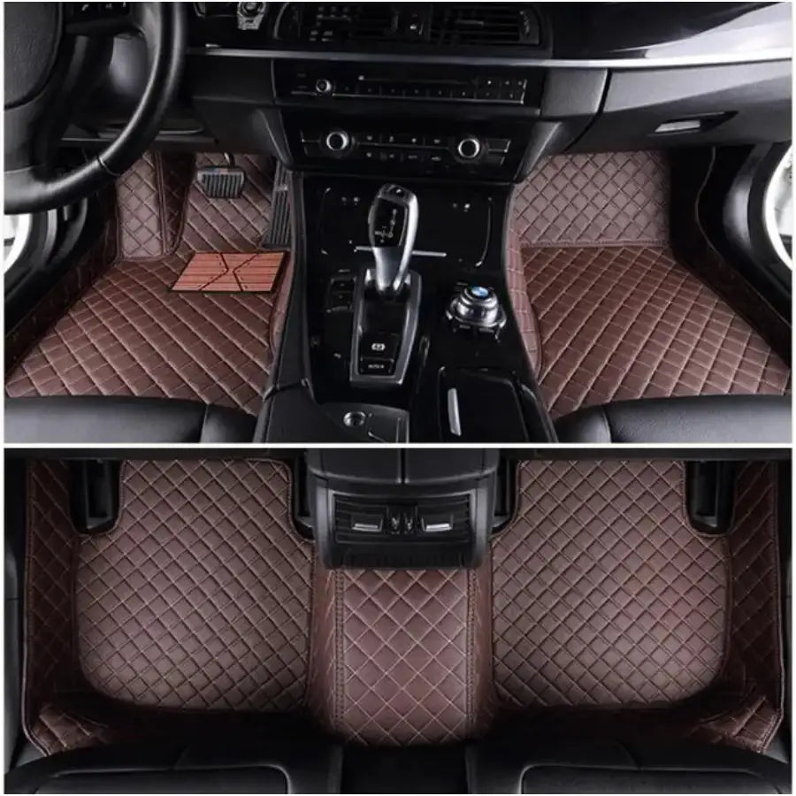 Tapis voiture sur mesure Luxmium marron foncé