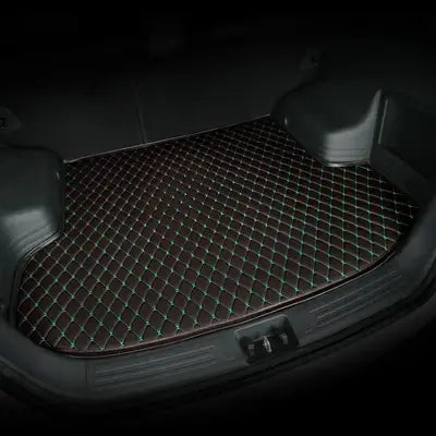 Tapis voiture Luxmium coffre noir vert