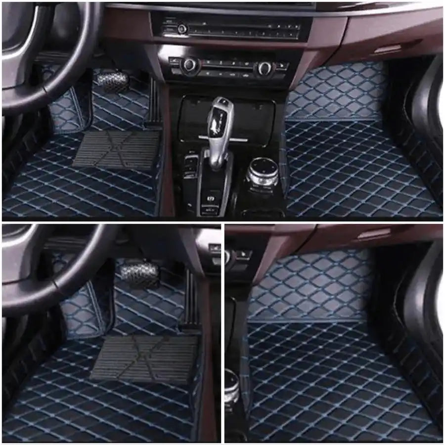 Tapis Luxmium voiture passager conducteur noir bleu