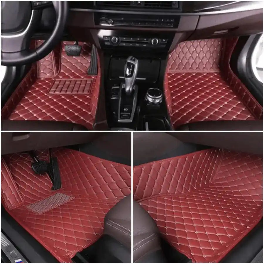 Tapis Luxmium voiture passager conducteur rouge foncé