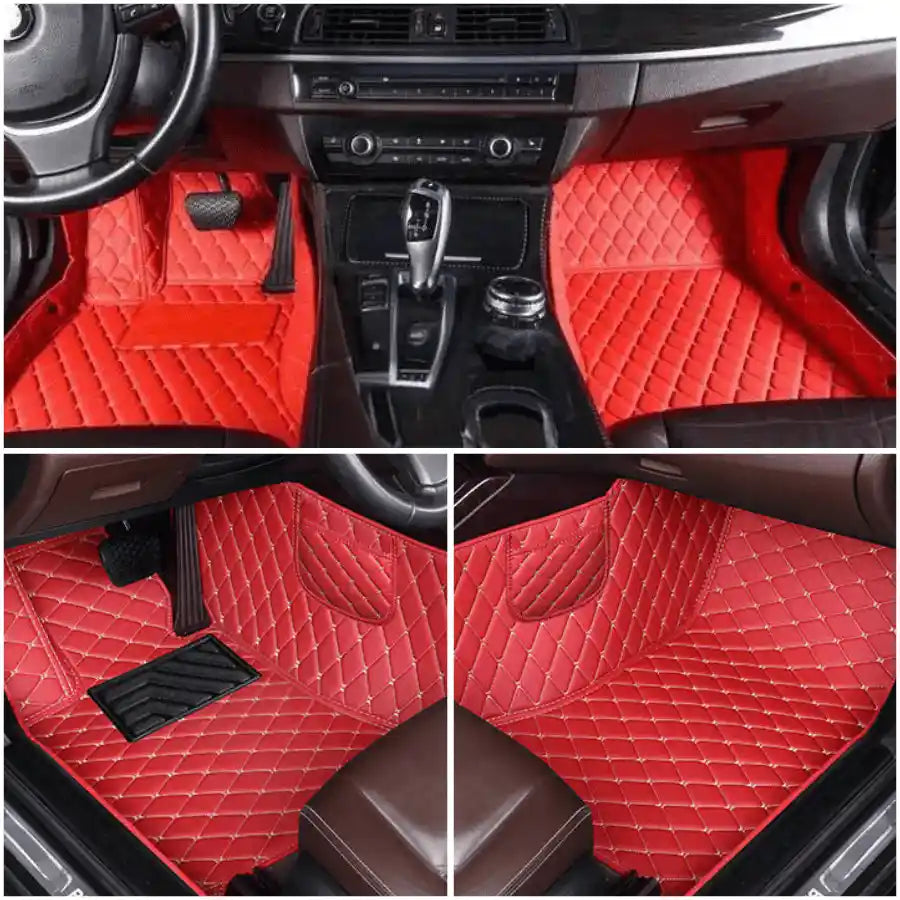 Tapis Luxmium voiture passager conducteur rouge