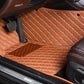 Tapis voiture Luxmium avant marron et blanc