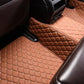 Tapis voiture Luxmium arrière marron et blanc