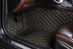 Tapis voiture Luxmium avant noir et jaune