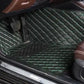 Tapis voiture Luxmium avant conducteur noir et vert