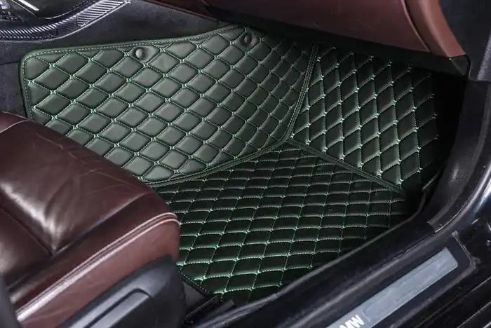 Tapis voiture Luxmium avant passager noir et vert