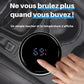 Couvercle tactile avec affichage de température du thermos café isotherme pour éviter les brûlures