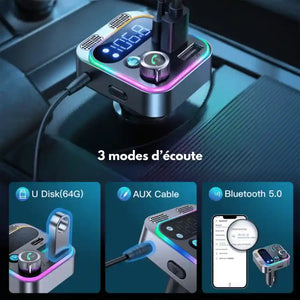 Ecouter musique 3 modes disque 64G disk u câble AUX bluetooth 5.0